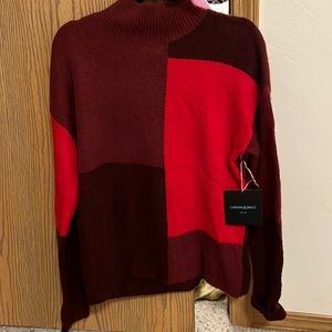 BRAND NEW color block sweater.